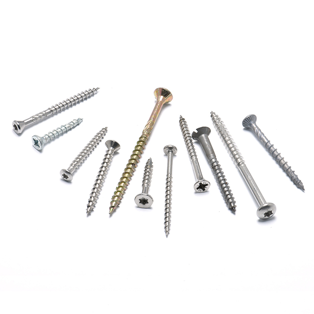 Small Countersunk Head with Ribs Torx Self Tapping Terrace Wood Screws