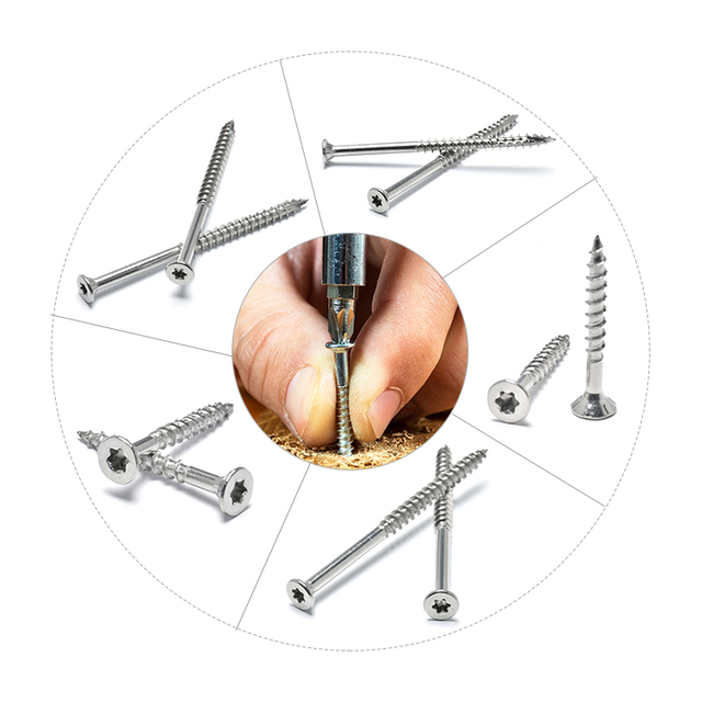 Stainless Steel Countersunk Square Head Torx Wood Screws