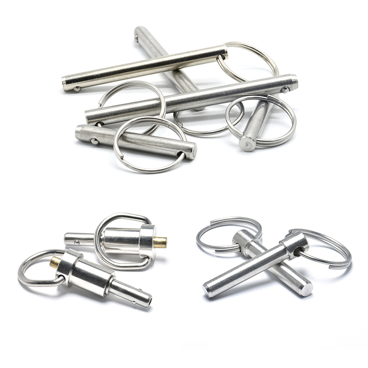 Single Ball Double Ball Button Quick Release Pin with Ring - Buy Quick ...