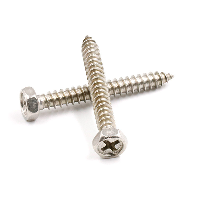 Indented Phillips Hex Head Self Tapping Screws