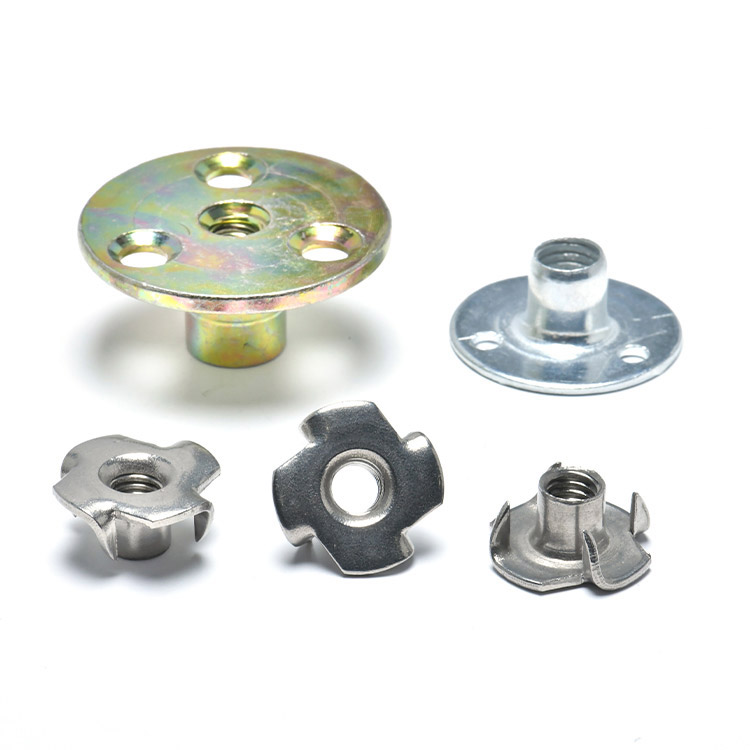 Steel Galvanizec Zinc Four Claw T Nut for Wood