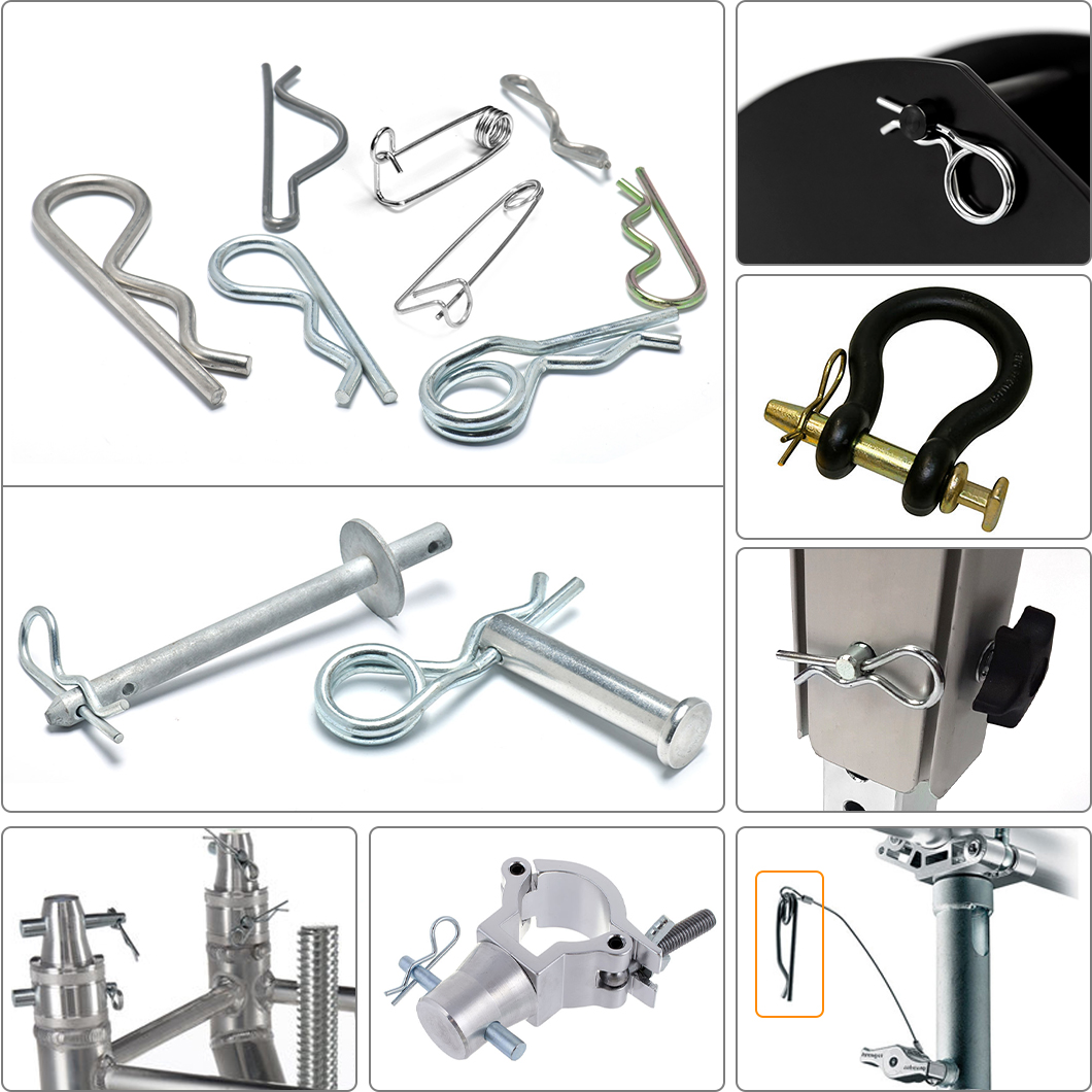 Stainless Steel Carbon Steel R Type Cylindrical Split Spring Cotter Pin