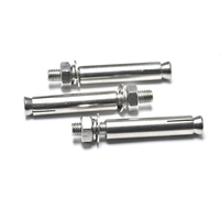 SS Sleeve Anchors with Hex Nut, Flat Washer and Spring Washer